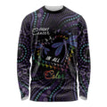 Fight Cancer In All Colors Australia Indigenous Long Sleeve Shirt Dragonflies Aboriginal Art