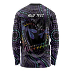 Fight Cancer In All Colors Australia Indigenous Long Sleeve Shirt Dragonflies Aboriginal Art