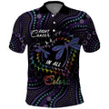 Fight Cancer In All Colors Australia Indigenous Polo Shirt Dragonflies Aboriginal Art