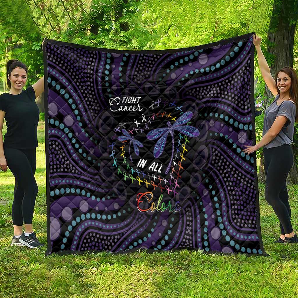 Fight Cancer In All Colors Australia Indigenous Quilt Dragonflies Aboriginal Art