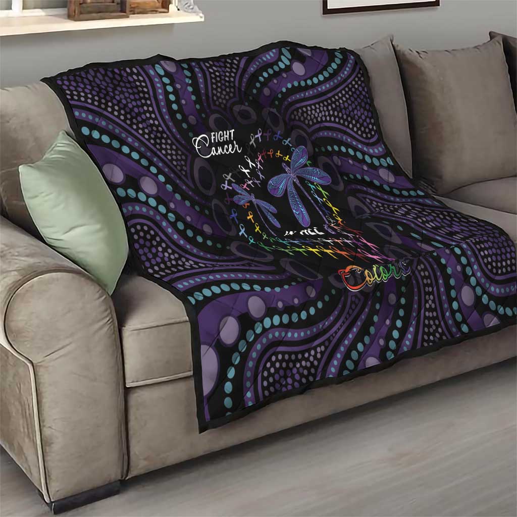 Fight Cancer In All Colors Australia Indigenous Quilt Dragonflies Aboriginal Art