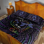 Fight Cancer In All Colors Australia Indigenous Quilt Bed Set Dragonflies Aboriginal Art