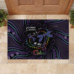 Fight Cancer In All Colors Australia Indigenous Rubber Doormat Dragonflies Aboriginal Art