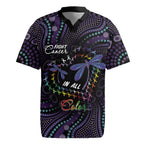 Fight Cancer In All Colors Australia Indigenous Rugby Jersey Dragonflies Aboriginal Art
