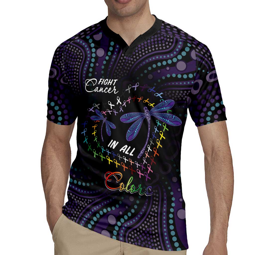 Fight Cancer In All Colors Australia Indigenous Rugby Jersey Dragonflies Aboriginal Art