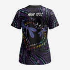 Fight Cancer In All Colors Australia Indigenous Scrub Top Dragonflies Aboriginal Art - Aussie Hoodie