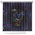 Fight Cancer In All Colors Australia Indigenous Shower Curtain Dragonflies Aboriginal Art