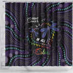 Fight Cancer In All Colors Australia Indigenous Shower Curtain Dragonflies Aboriginal Art