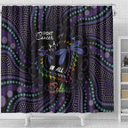 Fight Cancer In All Colors Australia Indigenous Shower Curtain Dragonflies Aboriginal Art