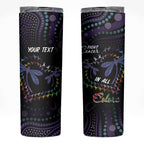Fight Cancer In All Colors Australia Indigenous Skinny Tumbler Dragonflies Aboriginal Art
