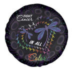 Fight Cancer In All Colors Australia Indigenous Spare Tire Cover Dragonflies Aboriginal Art