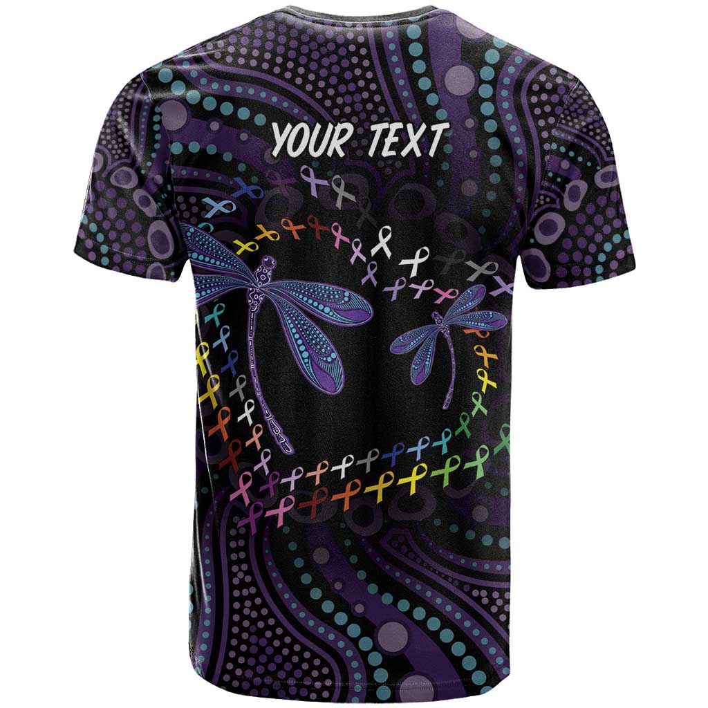 Fight Cancer In All Colors Australia Indigenous T Shirt Dragonflies Aboriginal Art
