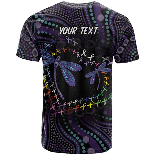 Fight Cancer In All Colors Australia Indigenous T Shirt Dragonflies Aboriginal Art