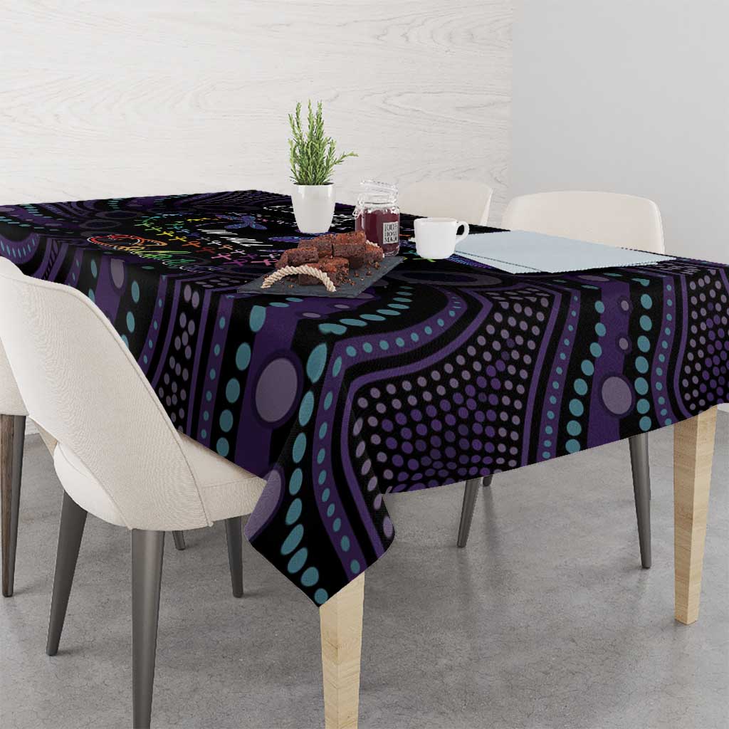 Fight Cancer In All Colors Australia Indigenous Tablecloth Dragonflies Aboriginal Art