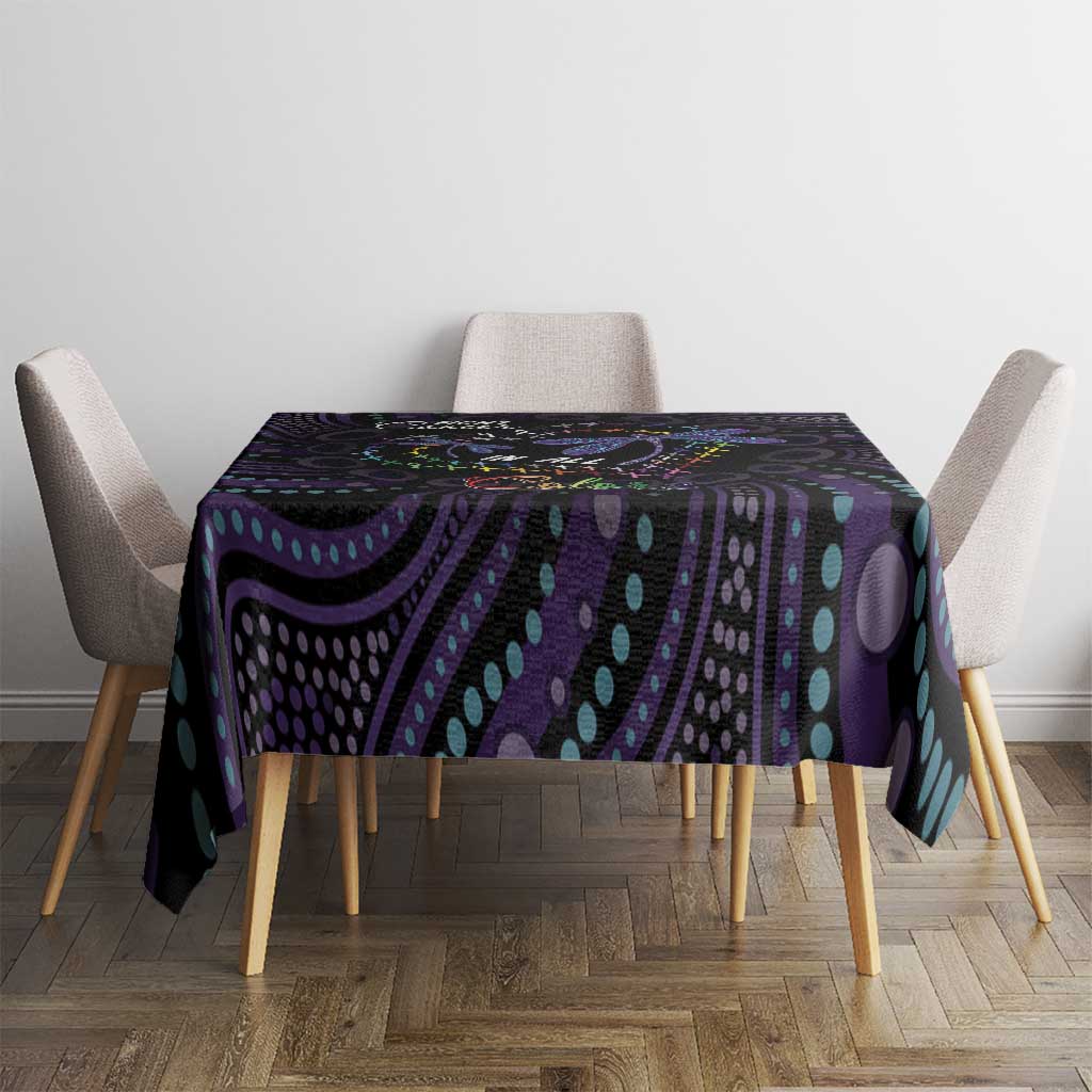 Fight Cancer In All Colors Australia Indigenous Tablecloth Dragonflies Aboriginal Art