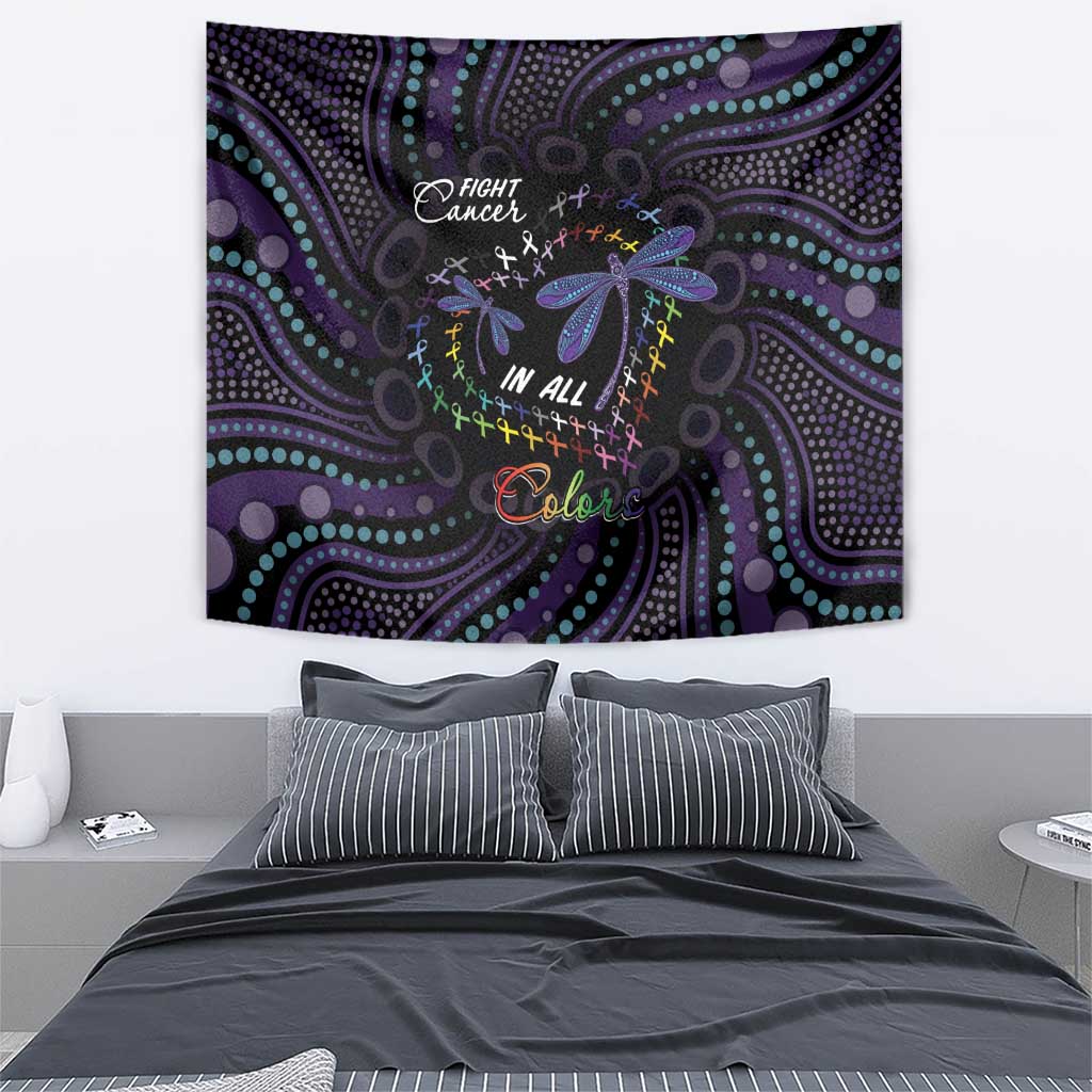 Fight Cancer In All Colors Australia Indigenous Tapestry Dragonflies Aboriginal Art