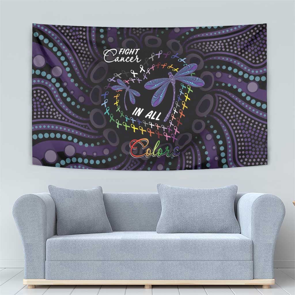 Fight Cancer In All Colors Australia Indigenous Tapestry Dragonflies Aboriginal Art