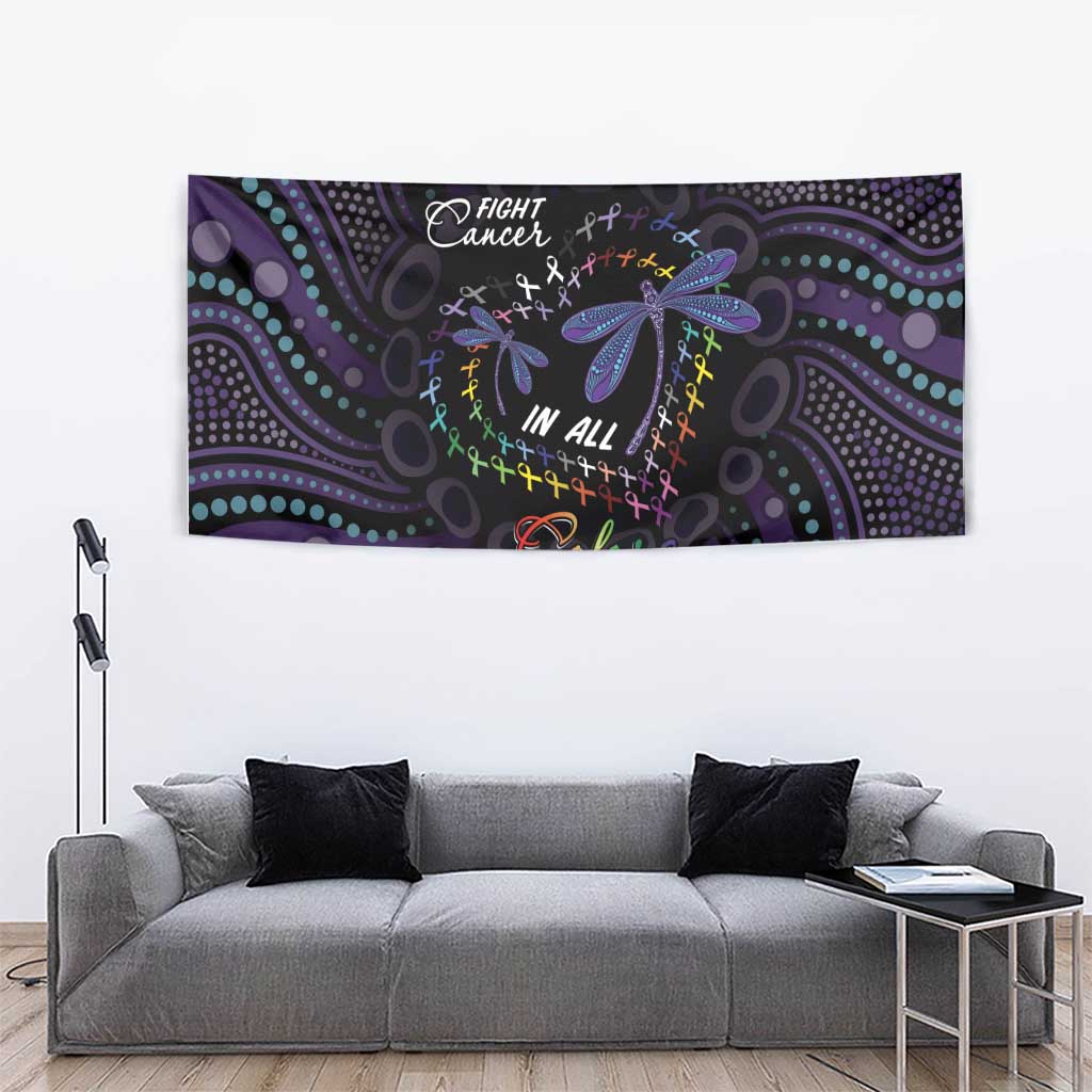 Fight Cancer In All Colors Australia Indigenous Tapestry Dragonflies Aboriginal Art
