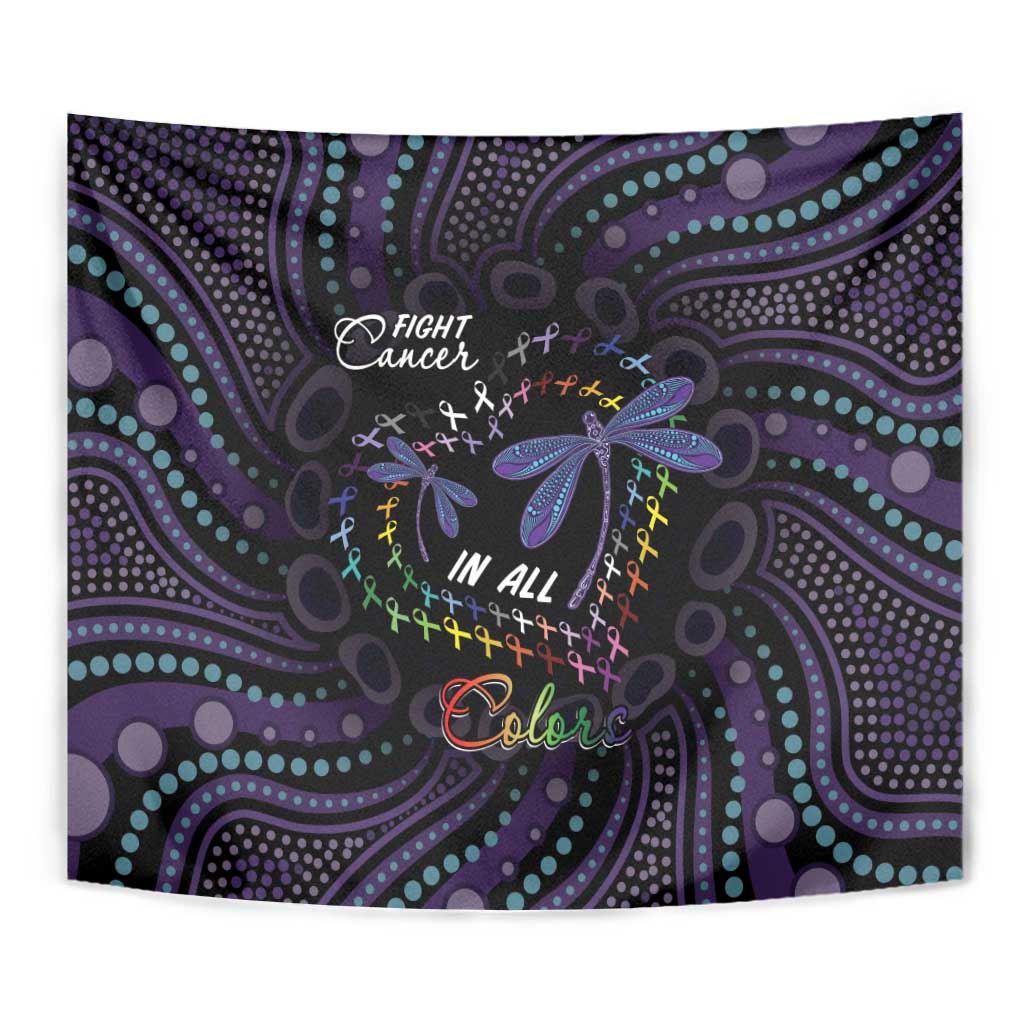 Fight Cancer In All Colors Australia Indigenous Tapestry Dragonflies Aboriginal Art