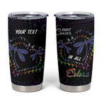Fight Cancer In All Colors Australia Indigenous Tumbler Cup Dragonflies Aboriginal Art