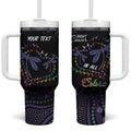 Fight Cancer In All Colors Australia Indigenous Tumbler With Handle Dragonflies Aboriginal Art