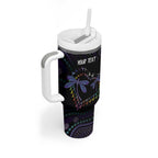 Fight Cancer In All Colors Australia Indigenous Tumbler With Handle Dragonflies Aboriginal Art