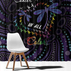 Fight Cancer In All Colors Australia Indigenous Window Curtain Dragonflies Aboriginal Art