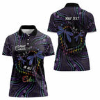 Fight Cancer In All Colors Australia Indigenous Women Polo Shirt Dragonflies Aboriginal Art