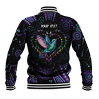 Australia Indigenous Aboriginal Arts Baseball Jacket Hummingbird - Fight Cancer In All Colors