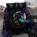 Australia Indigenous Aboriginal Arts Bedding Set Hummingbird - Fight Cancer In All Colors