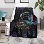 Australia Indigenous Aboriginal Arts Blanket Hummingbird - Fight Cancer In All Colors