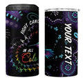 Australia Indigenous Aboriginal Arts 4 in 1 Can Cooler Tumbler Hummingbird - Fight Cancer In All Colors