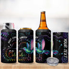 Australia Indigenous Aboriginal Arts 4 in 1 Can Cooler Tumbler Hummingbird - Fight Cancer In All Colors