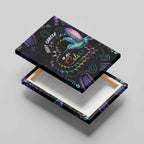 Australia Indigenous Aboriginal Arts Canvas Wall Art Hummingbird - Fight Cancer In All Colors