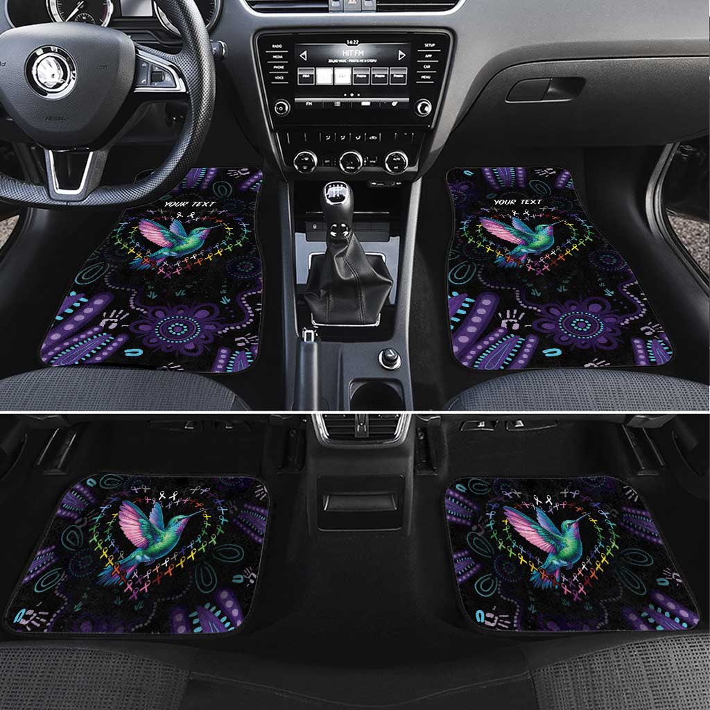 Australia Indigenous Aboriginal Arts Car Mats Hummingbird - Fight Cancer In All Colors