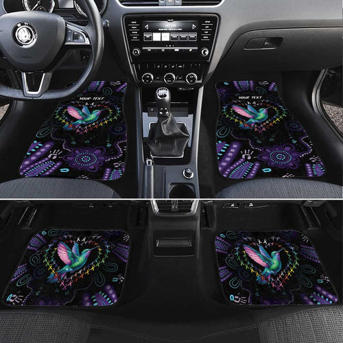 Australia Indigenous Aboriginal Arts Car Mats Hummingbird - Fight Cancer In All Colors