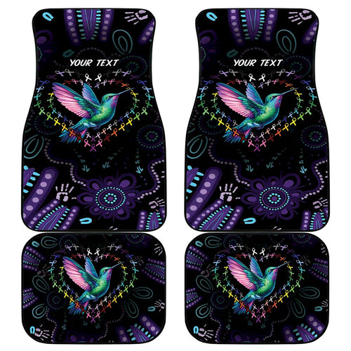 Australia Indigenous Aboriginal Arts Car Mats Hummingbird - Fight Cancer In All Colors