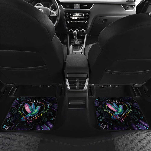 Australia Indigenous Aboriginal Arts Car Mats Hummingbird - Fight Cancer In All Colors