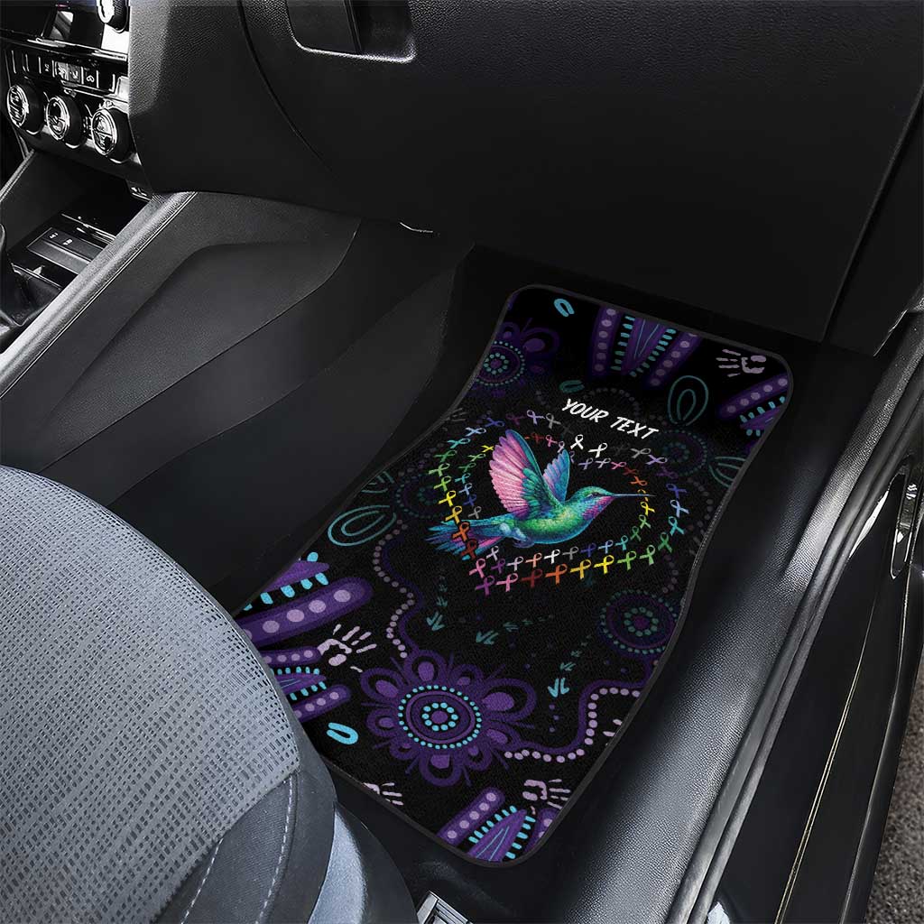 Australia Indigenous Aboriginal Arts Car Mats Hummingbird - Fight Cancer In All Colors