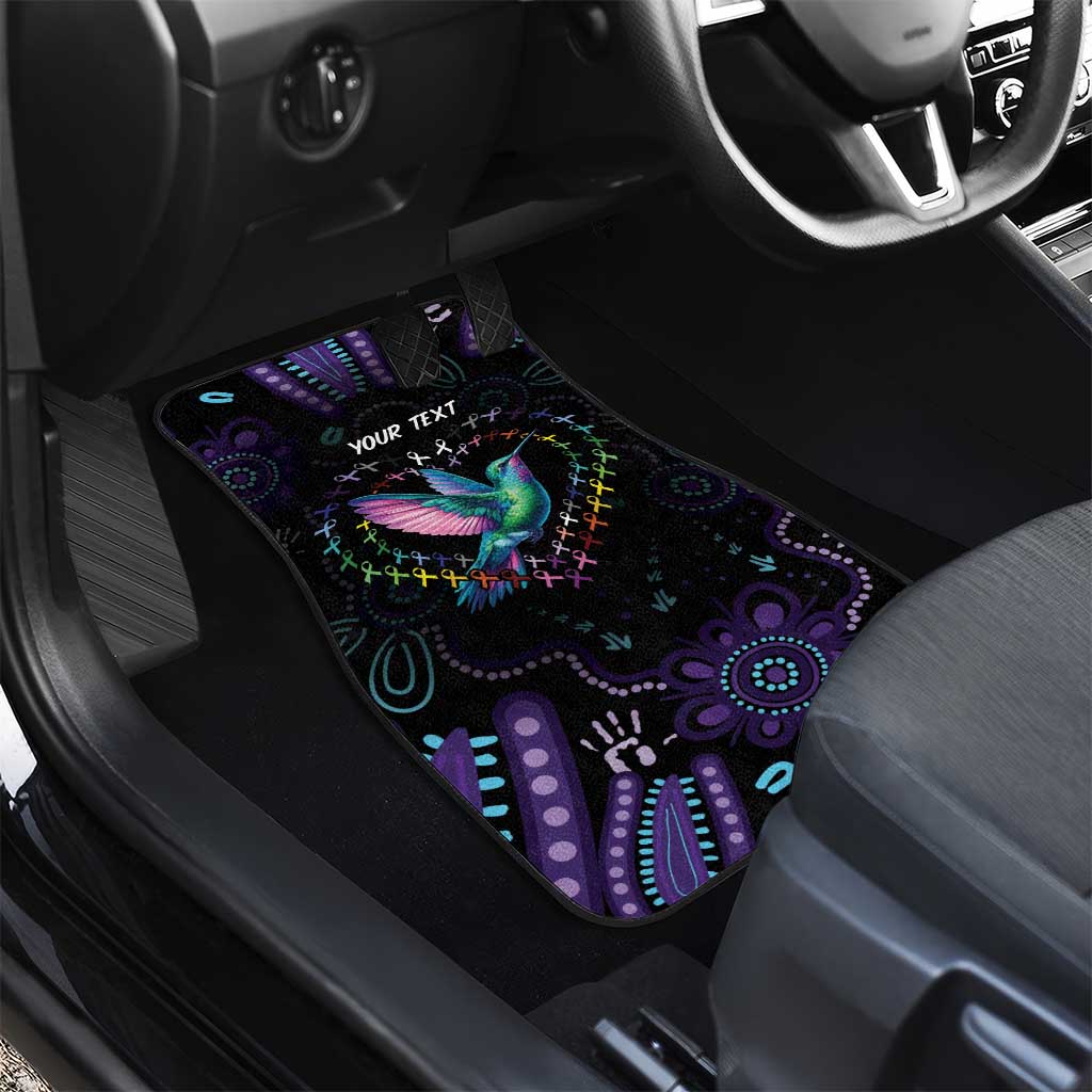 Australia Indigenous Aboriginal Arts Car Mats Hummingbird - Fight Cancer In All Colors