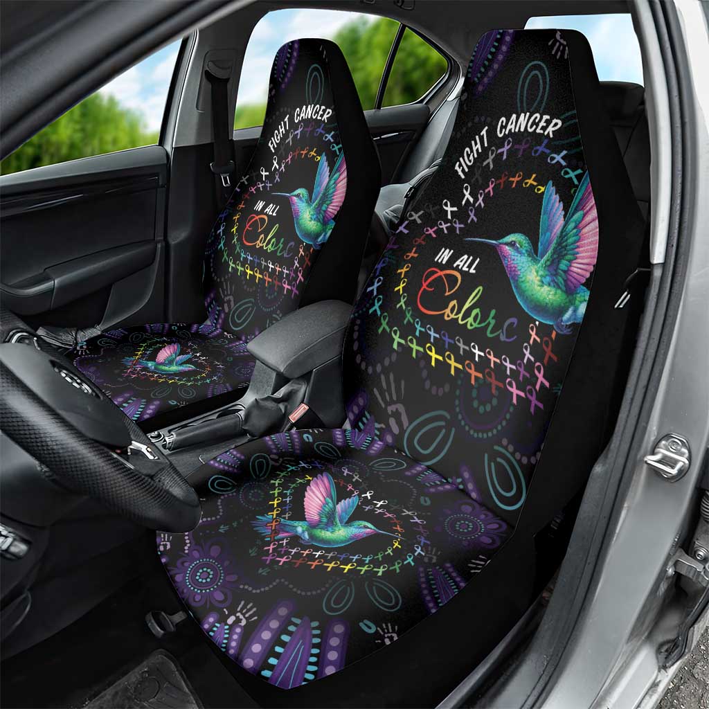 Australia Indigenous Aboriginal Arts Car Seat Cover Hummingbird - Fight Cancer In All Colors