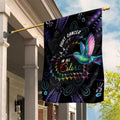 Australia Indigenous Aboriginal Arts Garden Flag Hummingbird - Fight Cancer In All Colors