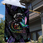 Australia Indigenous Aboriginal Arts Garden Flag Hummingbird - Fight Cancer In All Colors