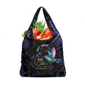 Australia Indigenous Aboriginal Arts Grocery Bag Hummingbird - Fight Cancer In All Colors