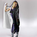 Australia Indigenous Aboriginal Arts Hooded Blanket Hummingbird - Fight Cancer In All Colors
