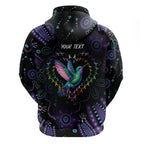 Australia Indigenous Aboriginal Arts Hoodie Hummingbird - Fight Cancer In All Colors