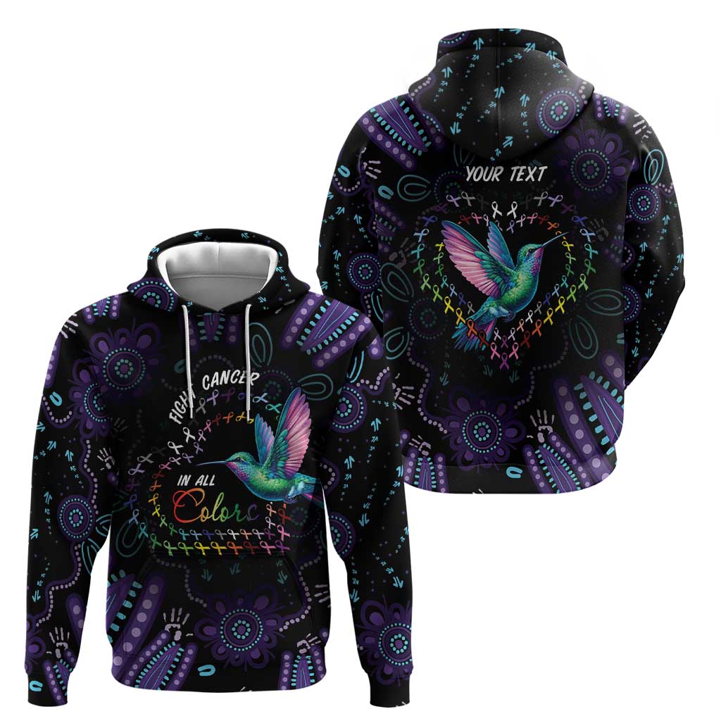 Australia Indigenous Aboriginal Arts Hoodie Hummingbird - Fight Cancer In All Colors