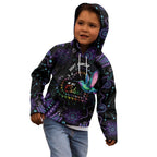 Australia Indigenous Aboriginal Arts Kid Hoodie Hummingbird - Fight Cancer In All Colors