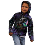 Australia Indigenous Aboriginal Arts Kid Hoodie Hummingbird - Fight Cancer In All Colors