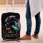 Australia Indigenous Aboriginal Arts Luggage Cover Hummingbird - Fight Cancer In All Colors